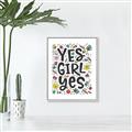 Picture of Yes Girl  _GroupedProduct_Rectangle_Portrait_Canvas_Framed_