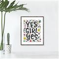 Picture of Yes Girl  _GroupedProduct_Rectangle_Portrait_Canvas_Framed_