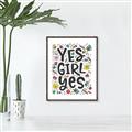 Picture of Yes Girl  _GroupedProduct_Rectangle_Portrait_Canvas_Framed_