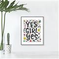 Picture of Yes Girl  _GroupedProduct_Rectangle_Portrait_Canvas_Framed_