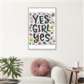 Picture of Yes Girl  _GroupedProduct_Rectangle_Portrait_Canvas_Framed_