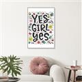 Picture of Yes Girl  _GroupedProduct_Rectangle_Portrait_Canvas_Framed_