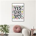Picture of Yes Girl  _GroupedProduct_Rectangle_Portrait_Canvas_Framed_