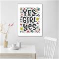 Picture of Yes Girl  _GroupedProduct_Rectangle_Portrait_Canvas_Framed_