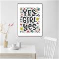 Picture of Yes Girl  _GroupedProduct_Rectangle_Portrait_Canvas_Framed_