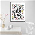 Picture of Yes Girl  _GroupedProduct_Rectangle_Portrait_Canvas_Framed_