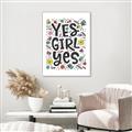 Picture of Yes Girl  _GroupedProduct_Rectangle_Portrait_Canvas_Framed_