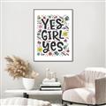 Picture of Yes Girl  _GroupedProduct_Rectangle_Portrait_Canvas_Framed_