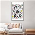 Picture of Yes Girl  _GroupedProduct_Rectangle_Portrait_Canvas_Framed_