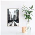 Picture of Snowy New York  _GroupedProduct_Rectangle_Portrait_Canvas_Framed_