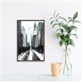 Picture of Snowy New York  _GroupedProduct_Rectangle_Portrait_Canvas_Framed_