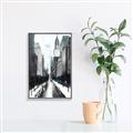 Picture of Snowy New York  _GroupedProduct_Rectangle_Portrait_Canvas_Framed_