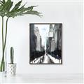 Picture of Snowy New York  _GroupedProduct_Rectangle_Portrait_Canvas_Framed_