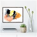 Picture of Watercolor with Orange _GroupedProduct_Rectangle_Landscape_Canvas_Framed_
