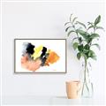 Picture of Watercolor with Orange _GroupedProduct_Rectangle_Landscape_Canvas_Framed_