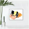 Picture of Watercolor with Orange _GroupedProduct_Rectangle_Landscape_Canvas_Framed_