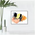 Picture of Watercolor with Orange _GroupedProduct_Rectangle_Landscape_Canvas_Framed_