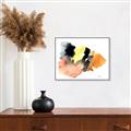 Picture of Watercolor with Orange _GroupedProduct_Rectangle_Landscape_Canvas_Framed_