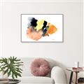 Picture of Watercolor with Orange _GroupedProduct_Rectangle_Landscape_Canvas_Framed_
