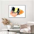 Picture of Watercolor with Orange _GroupedProduct_Rectangle_Landscape_Canvas_Framed_