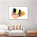 Picture of Watercolor with Orange _GroupedProduct_Rectangle_Landscape_Canvas_Framed_