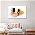 Picture of Watercolor with Orange _GroupedProduct_Rectangle_Landscape_Canvas_Framed_