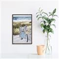 Picture of Biked to the Beach  _GroupedProduct_Rectangle_Portrait_Canvas_Framed_