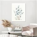 Picture of Blue Leaves II  _GroupedProduct_Rectangle_Portrait_Unframed_Print_Only_