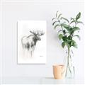 Picture of Moose Charcoal _GroupedProduct_Rectangle_Portrait_Unframed_Print_Only_