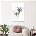 Picture of Moose Charcoal _GroupedProduct_Rectangle_Portrait_Unframed_Print_Only_