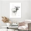 Picture of Moose Charcoal _GroupedProduct_Rectangle_Portrait_Unframed_Print_Only_