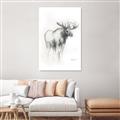 Picture of Moose Charcoal _GroupedProduct_Rectangle_Portrait_Unframed_Print_Only_