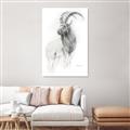 Picture of Ram Charcoal _GroupedProduct_Rectangle_Portrait_Unframed_Print_Only_