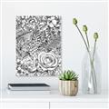 Picture of Detailed Floral Sketch _GroupedProduct_Rectangle_Portrait_Unframed_Print_Only_