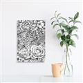 Picture of Detailed Floral Sketch _GroupedProduct_Rectangle_Portrait_Unframed_Print_Only_