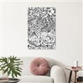 Picture of Detailed Floral Sketch _GroupedProduct_Rectangle_Portrait_Unframed_Print_Only_