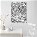 Picture of Detailed Floral Sketch _GroupedProduct_Rectangle_Portrait_Unframed_Print_Only_