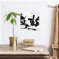 Picture of Black Abstract with Fine Line _GroupedProduct_Square_Unframed_Print_Only_