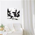 Picture of Black Abstract with Fine Line _GroupedProduct_Square_Unframed_Print_Only_