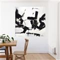 Picture of Black Abstract with Fine Line _GroupedProduct_Square_Unframed_Print_Only_