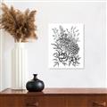 Picture of Sketched Flower II  _GroupedProduct_Rectangle_Portrait_Unframed_Print_Only_