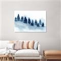 Picture of Misty Forest Blue Trees _GroupedProduct_Rectangle_Landscape_Unframed_Print_Only_