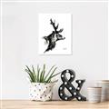 Picture of Sketched Deer side  _GroupedProduct_Rectangle_Portrait_Unframed_Print_Only_