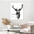 Picture of Sketched Deer  _GroupedProduct_Rectangle_Portrait_Unframed_Print_Only_