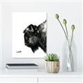 Picture of Sketched Bison _GroupedProduct_Rectangle_Portrait_Unframed_Print_Only_