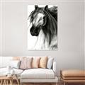 Picture of Sketched Horse _GroupedProduct_Rectangle_Portrait_Unframed_Print_Only_