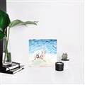 Picture of Wading at the Beach _GroupedProduct_Square_Unframed_Print_Only_