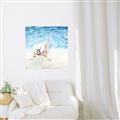 Picture of Wading at the Beach _GroupedProduct_Square_Unframed_Print_Only_