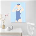Picture of Swim Competition II  _GroupedProduct_Rectangle_Portrait_Unframed_Print_Only_