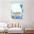 Picture of Surf board _GroupedProduct_Rectangle_Portrait_Unframed_Print_Only_